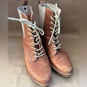 Kelsi Dagger Leather Brooklyn Parkway Ankle Boot in Chestnut. Size 7